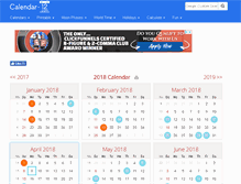 Tablet Screenshot of calendar-12.com